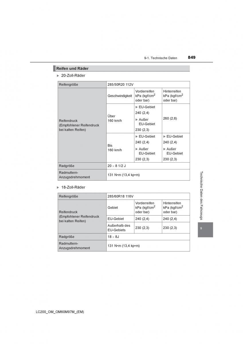 Toyota Land Cruiser J200 Handbuch / page 849