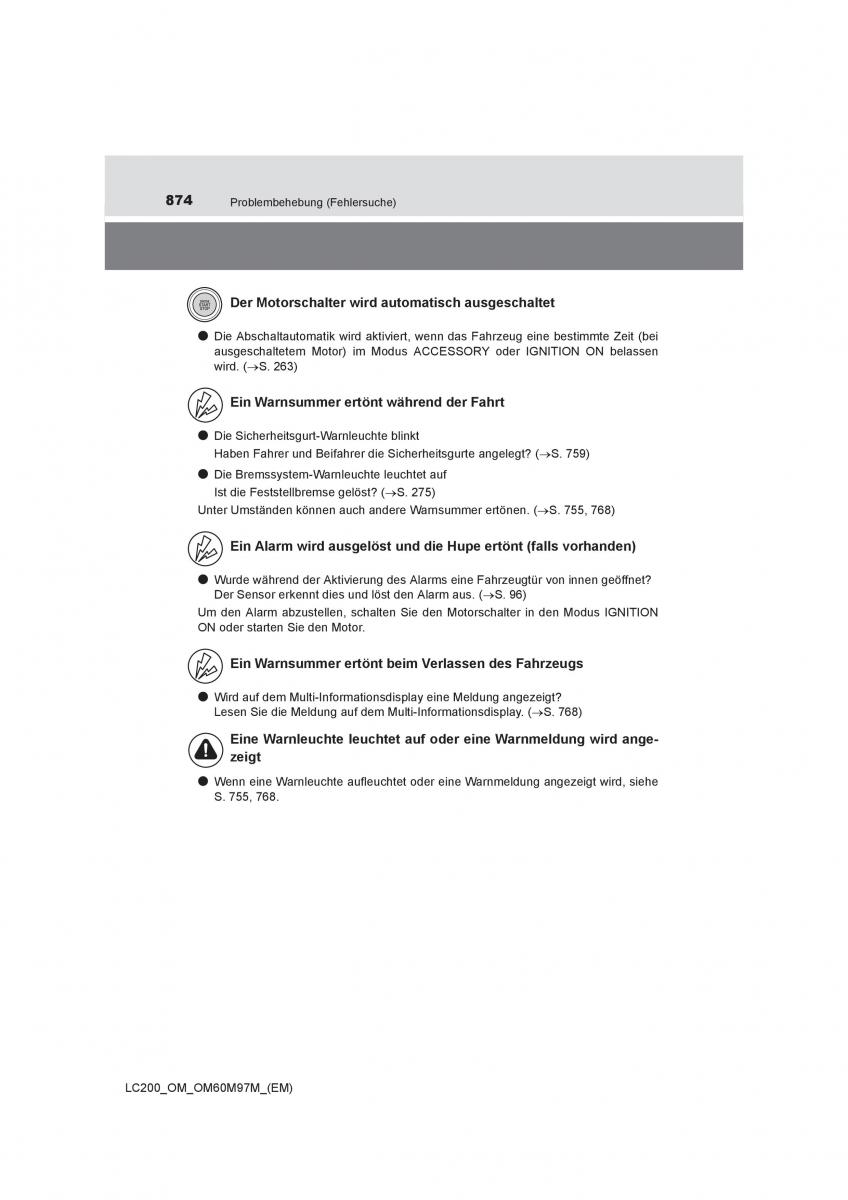 Toyota Land Cruiser J200 Handbuch / page 874