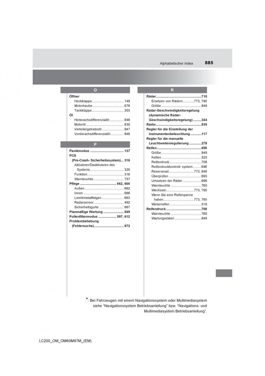 Toyota Land Cruiser J200 Handbuch / page 885