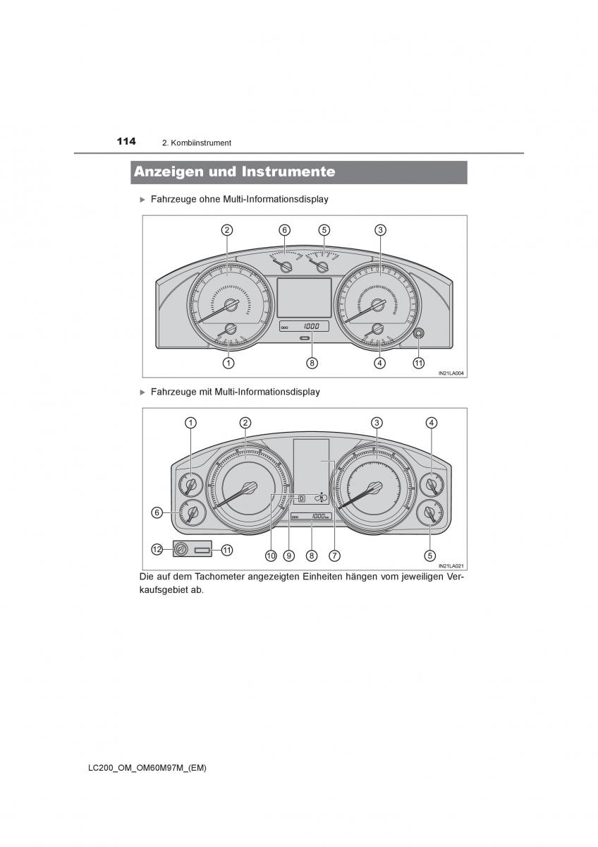 Toyota Land Cruiser J200 Handbuch / page 114