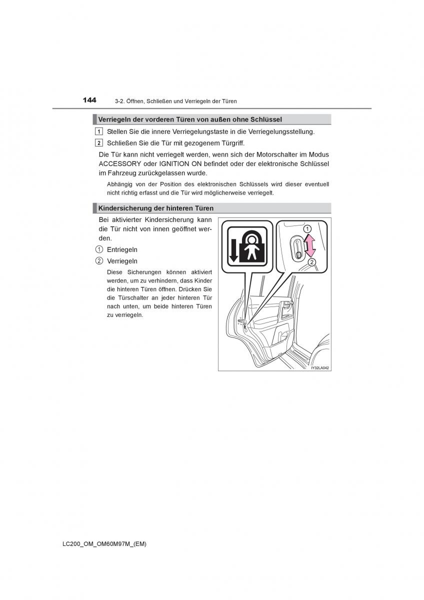 Toyota Land Cruiser J200 Handbuch / page 144