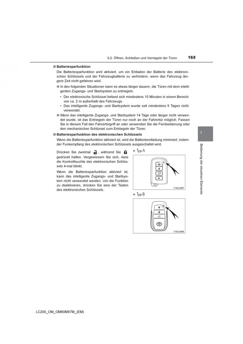 Toyota Land Cruiser J200 Handbuch / page 165