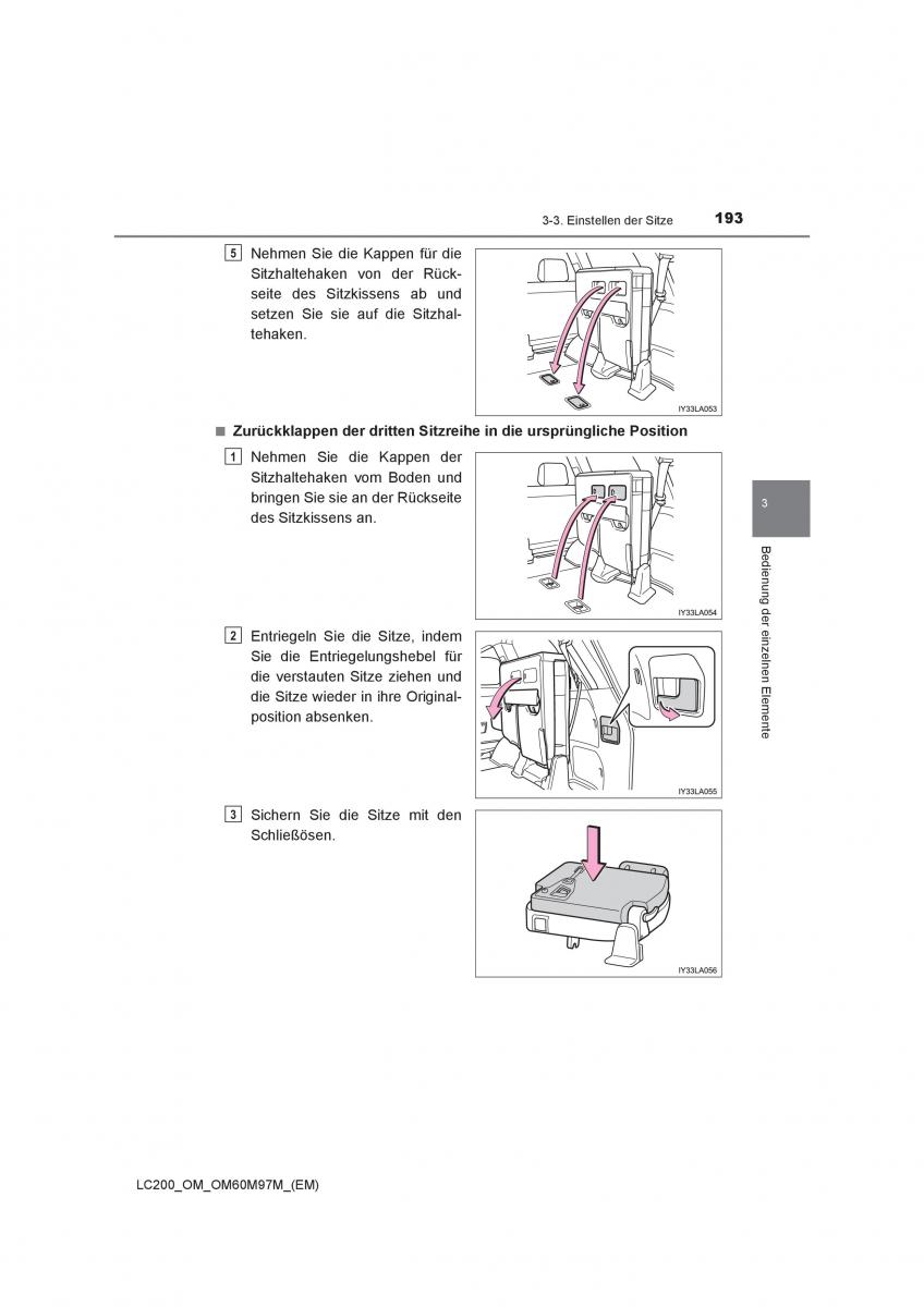 Toyota Land Cruiser J200 Handbuch / page 193