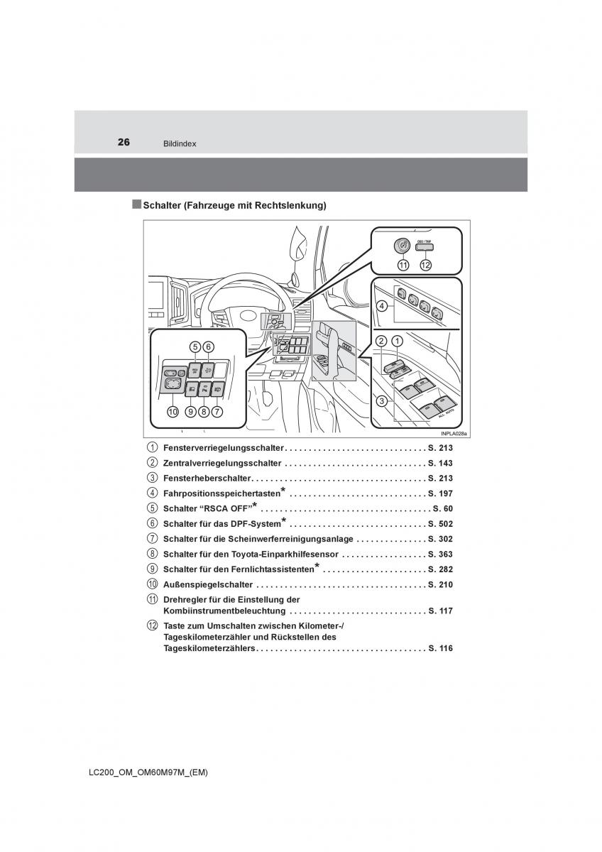 Toyota Land Cruiser J200 Handbuch / page 26