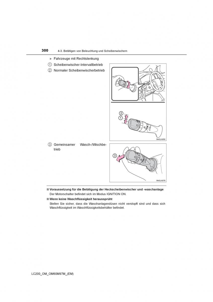 Toyota Land Cruiser J200 Handbuch / page 300