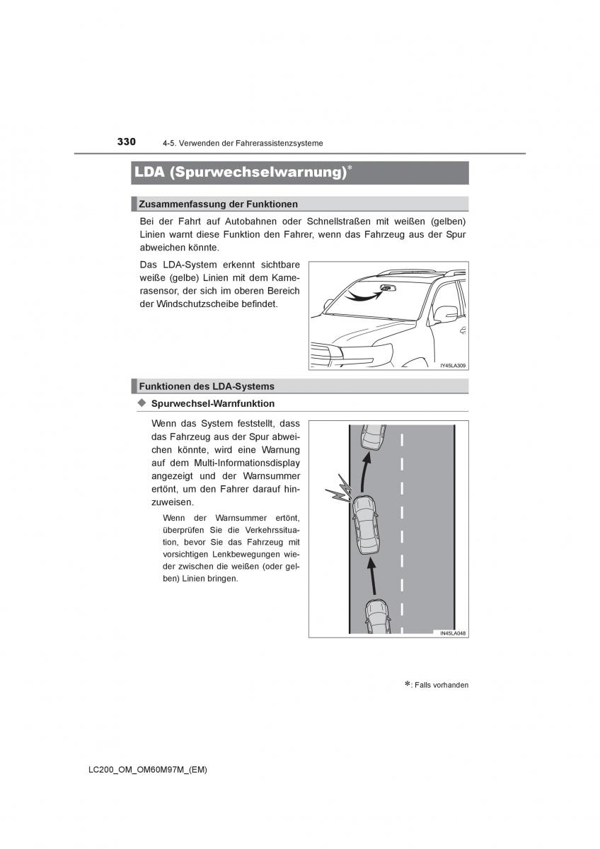 Toyota Land Cruiser J200 Handbuch / page 330