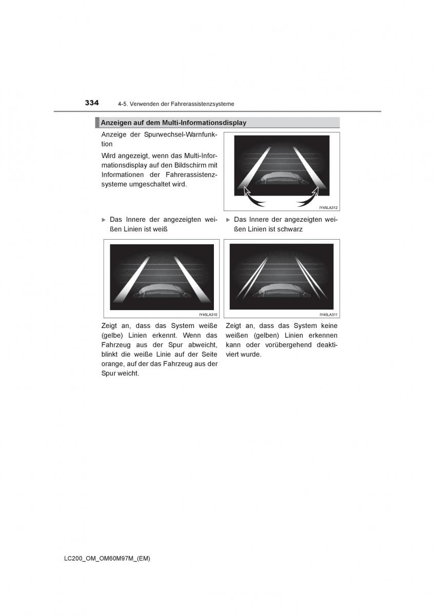 Toyota Land Cruiser J200 Handbuch / page 334