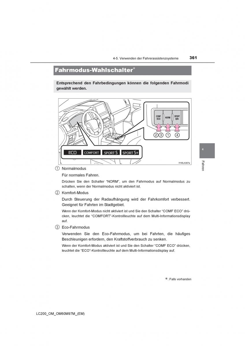 Toyota Land Cruiser J200 Handbuch / page 361