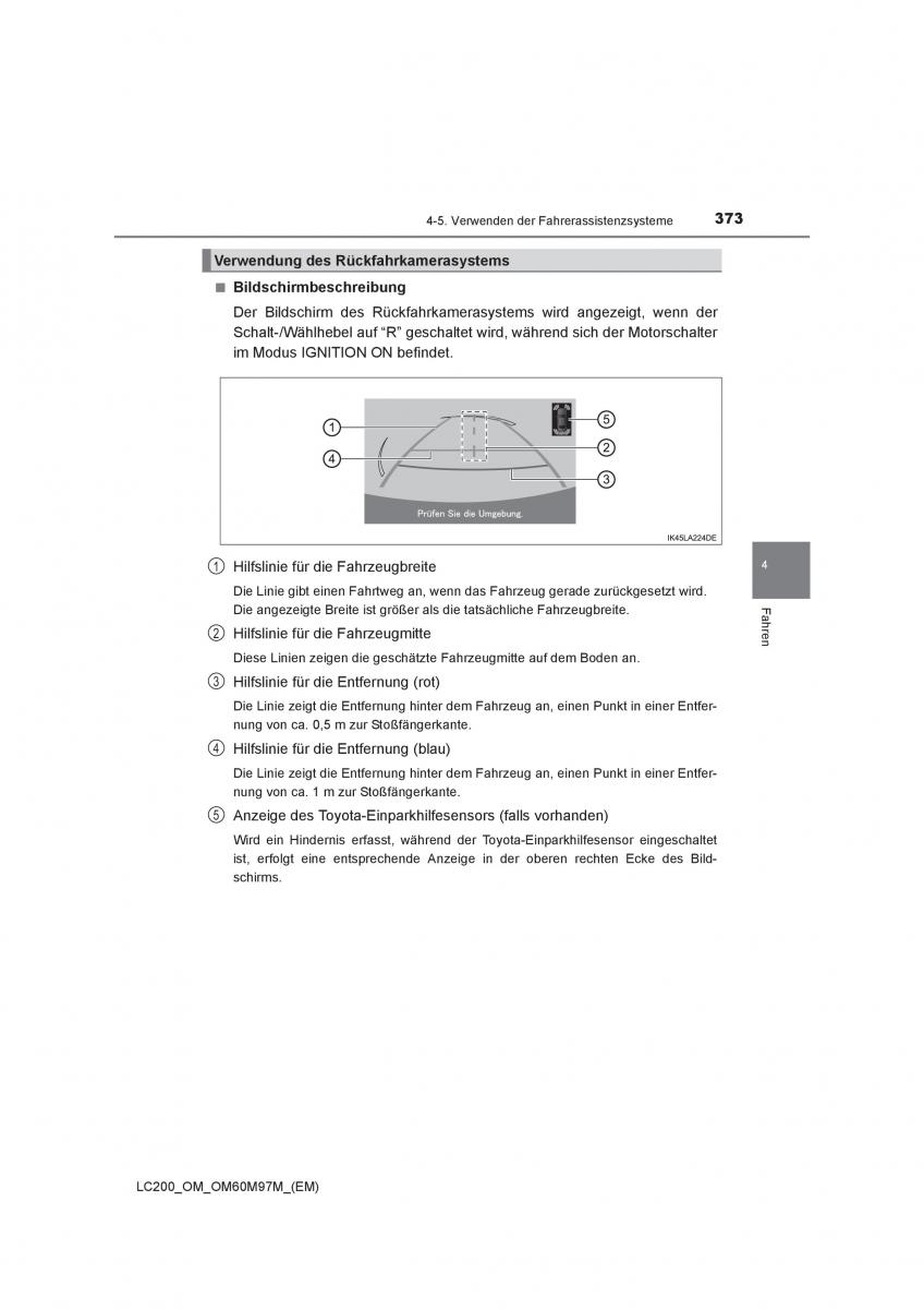 Toyota Land Cruiser J200 Handbuch / page 373