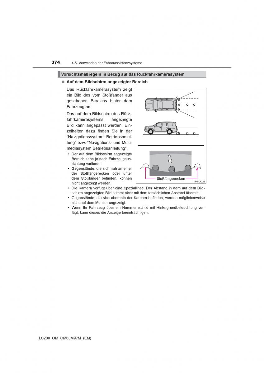 Toyota Land Cruiser J200 Handbuch / page 374