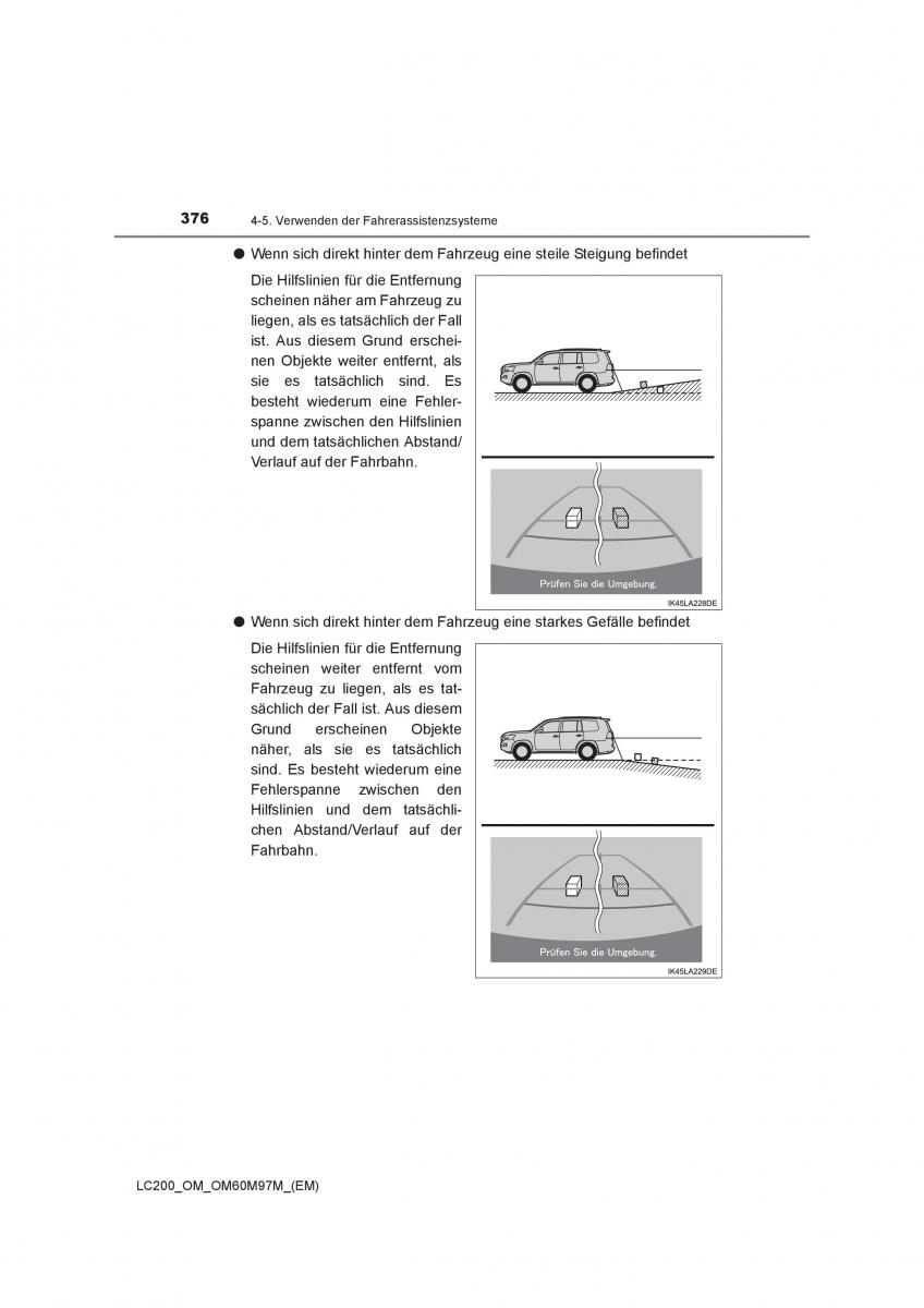 Toyota Land Cruiser J200 Handbuch / page 376