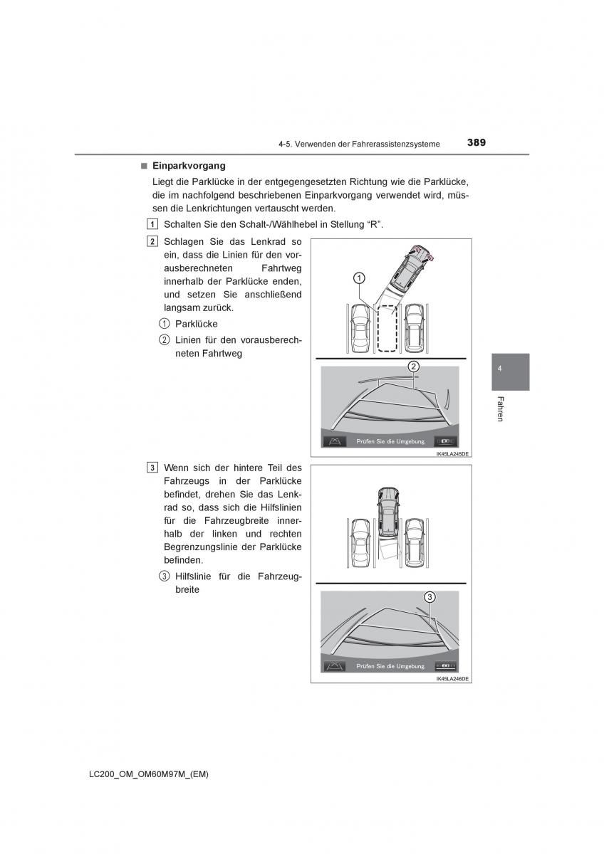 Toyota Land Cruiser J200 Handbuch / page 389