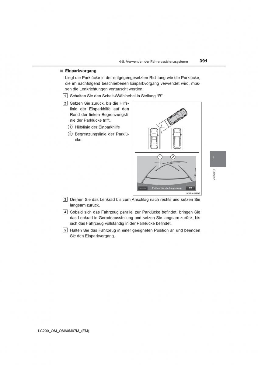 Toyota Land Cruiser J200 Handbuch / page 391