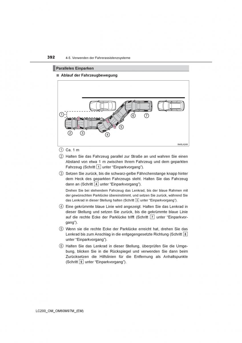 Toyota Land Cruiser J200 Handbuch / page 392