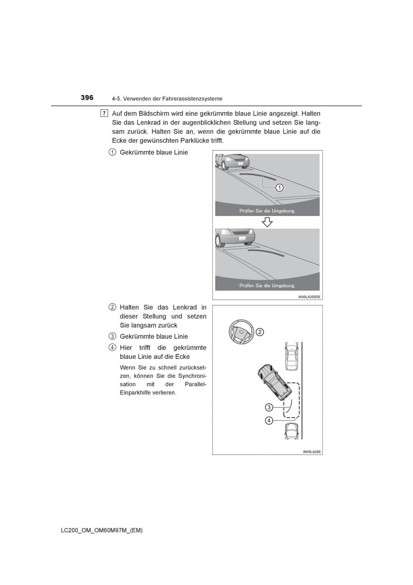 Toyota Land Cruiser J200 Handbuch / page 396