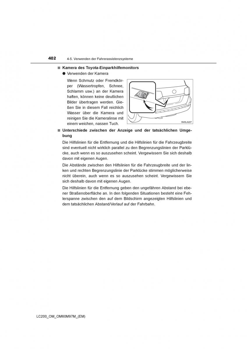 Toyota Land Cruiser J200 Handbuch / page 402