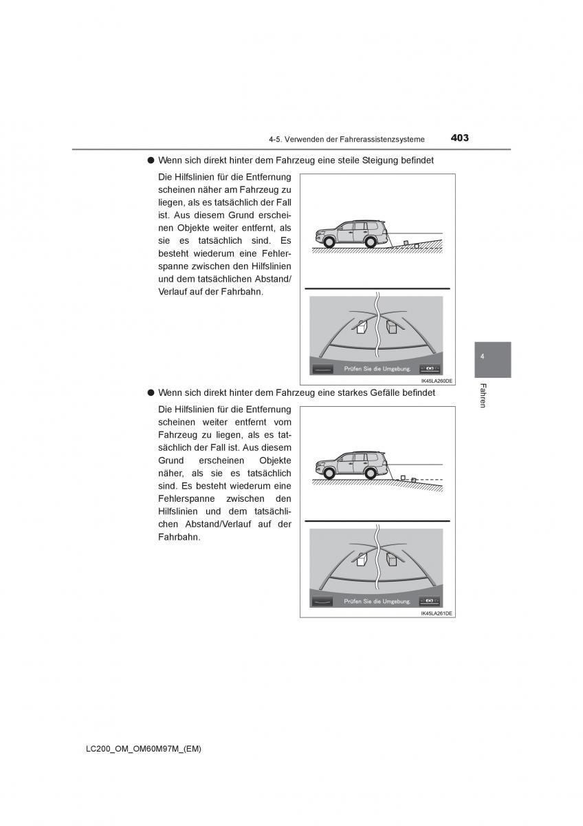 Toyota Land Cruiser J200 Handbuch / page 403