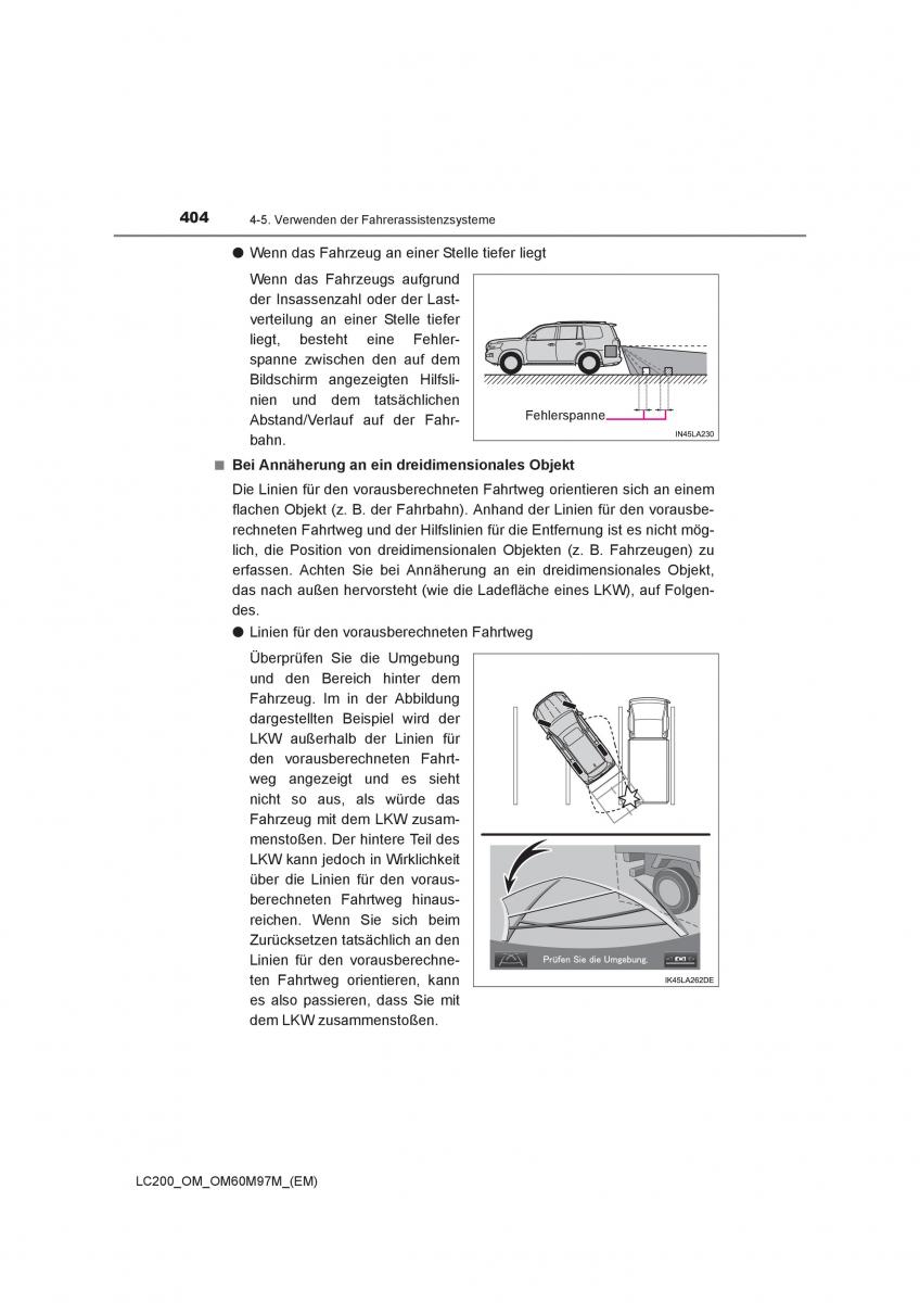 Toyota Land Cruiser J200 Handbuch / page 404