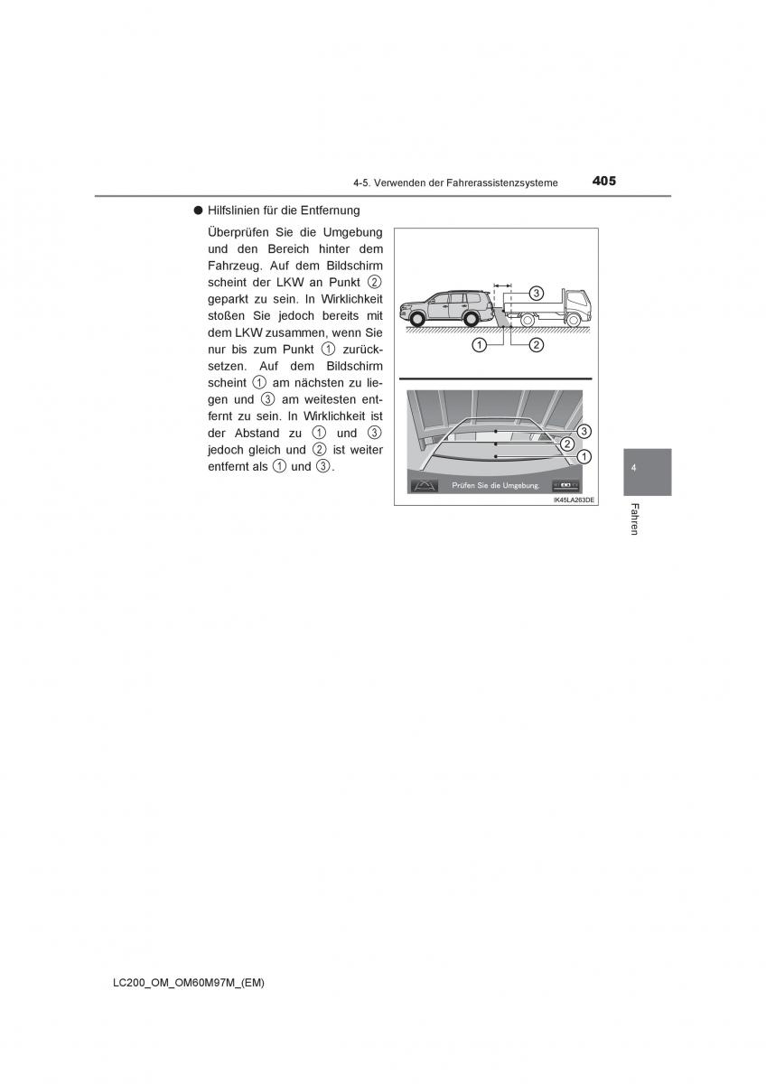 Toyota Land Cruiser J200 Handbuch / page 405