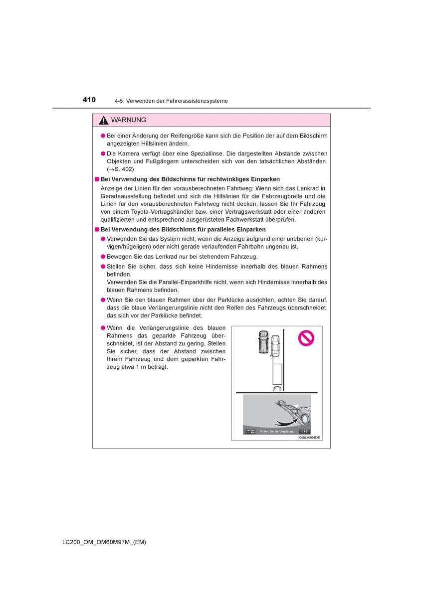 Toyota Land Cruiser J200 Handbuch / page 410