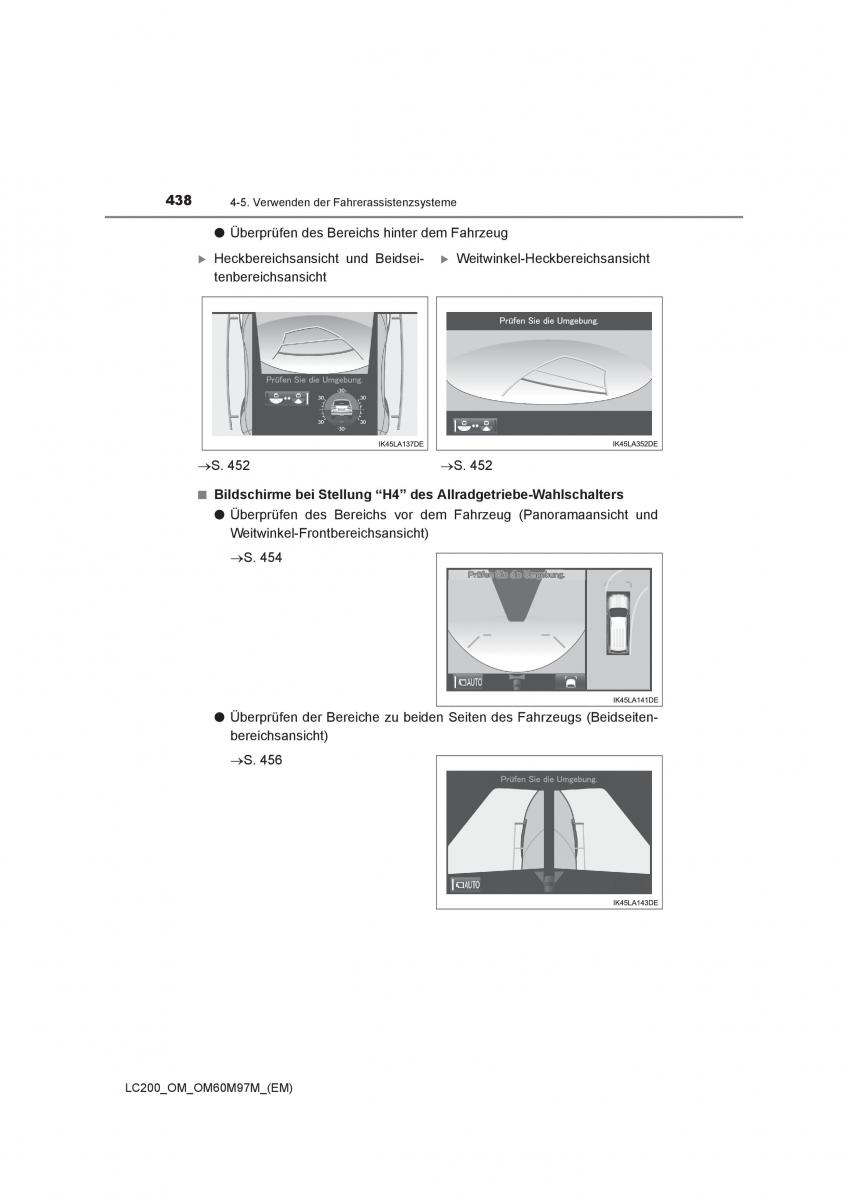 Toyota Land Cruiser J200 Handbuch / page 438