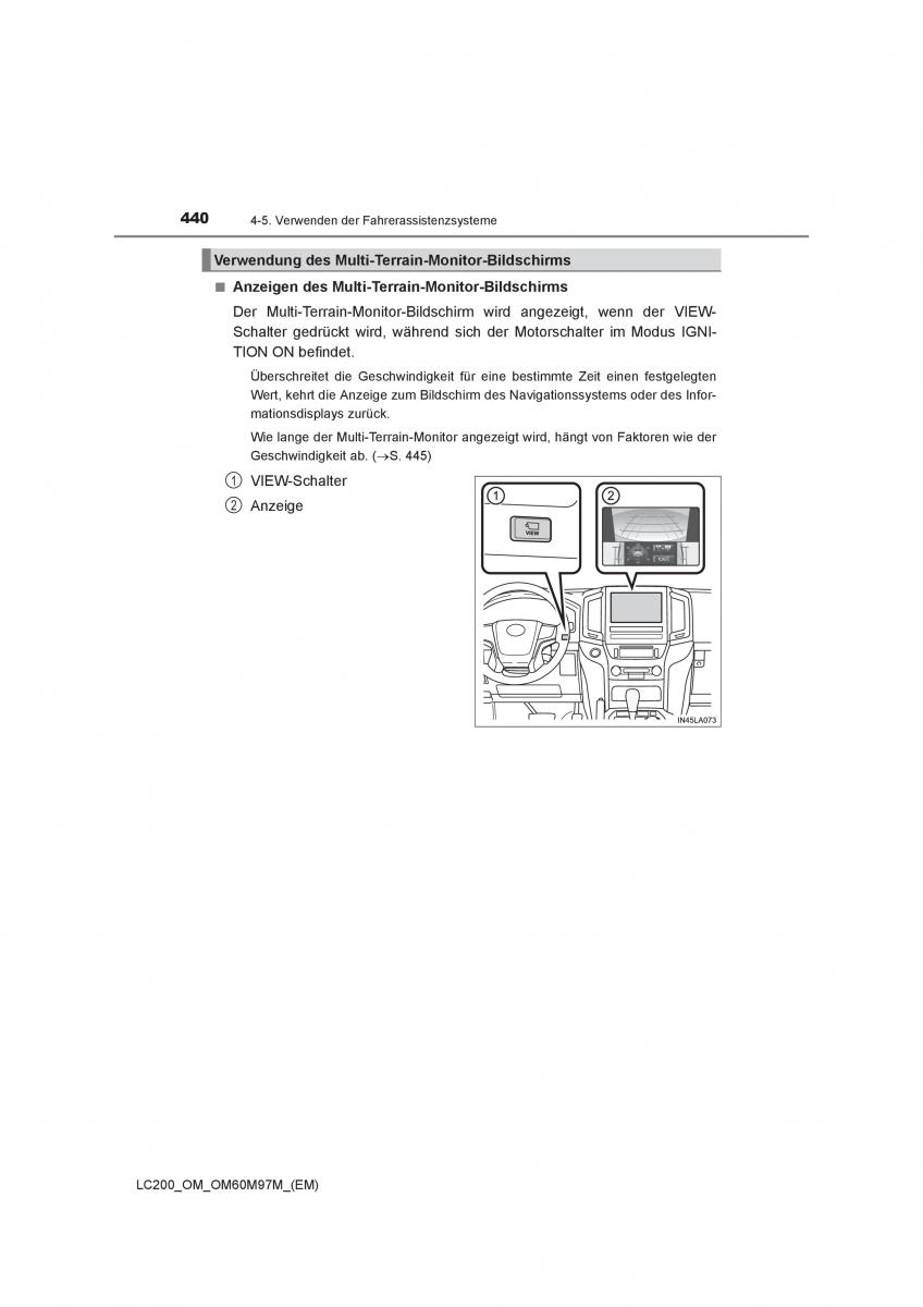 Toyota Land Cruiser J200 Handbuch / page 440