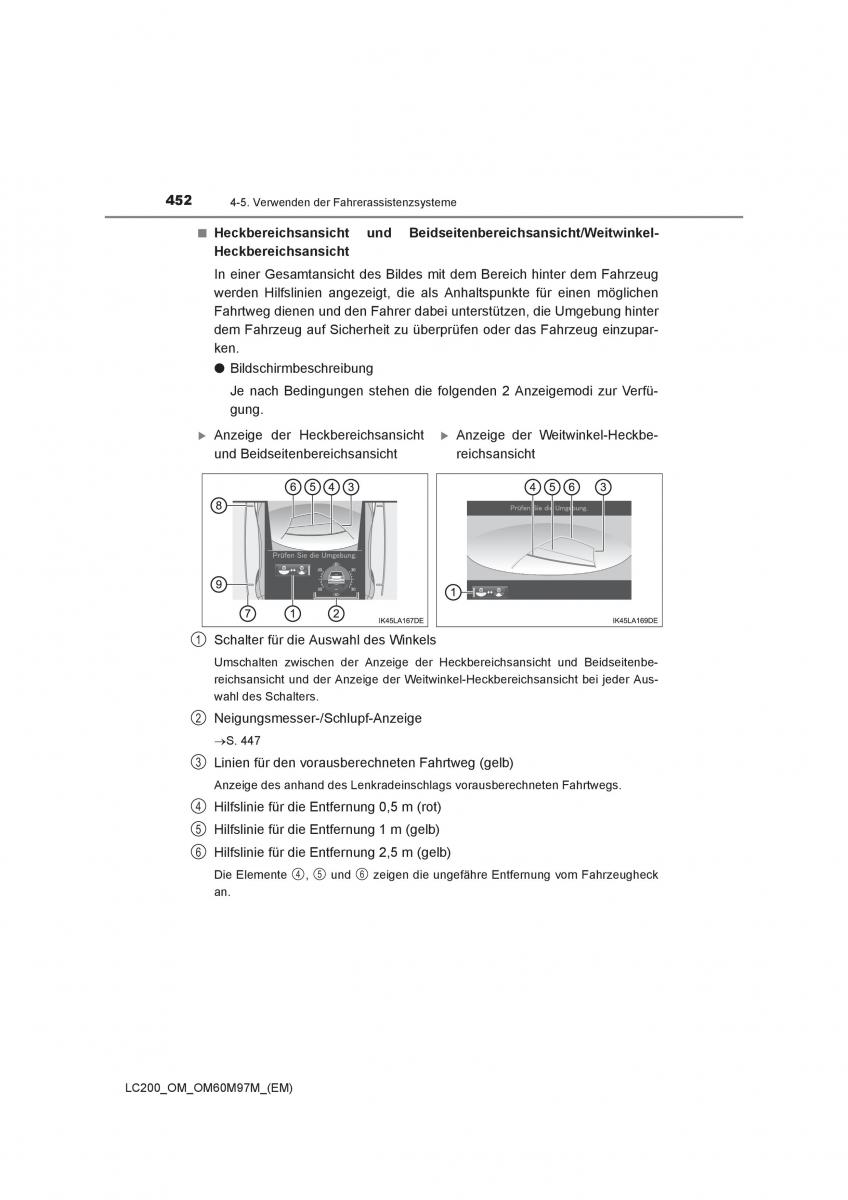 Toyota Land Cruiser J200 Handbuch / page 452