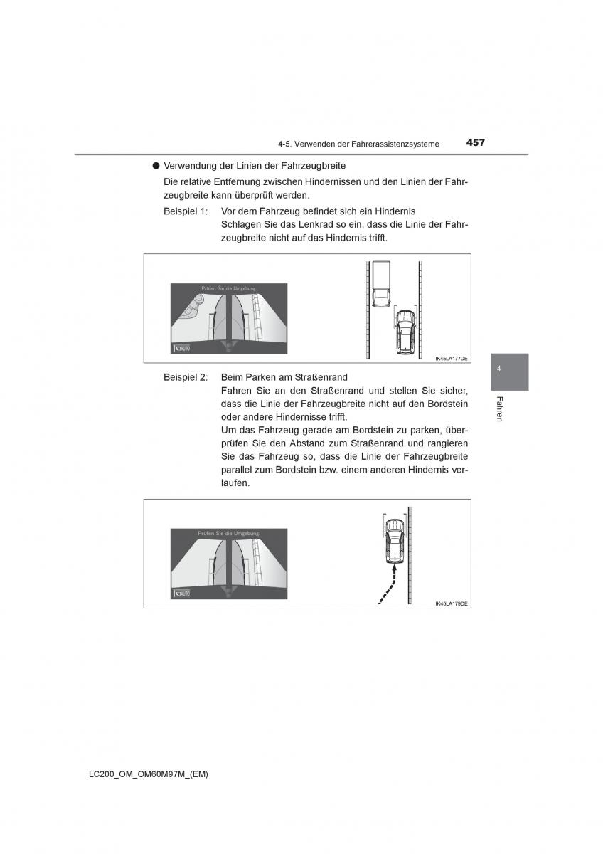 Toyota Land Cruiser J200 Handbuch / page 457