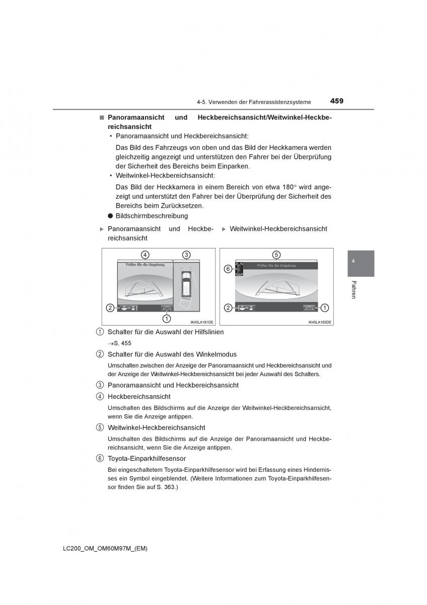 Toyota Land Cruiser J200 Handbuch / page 459