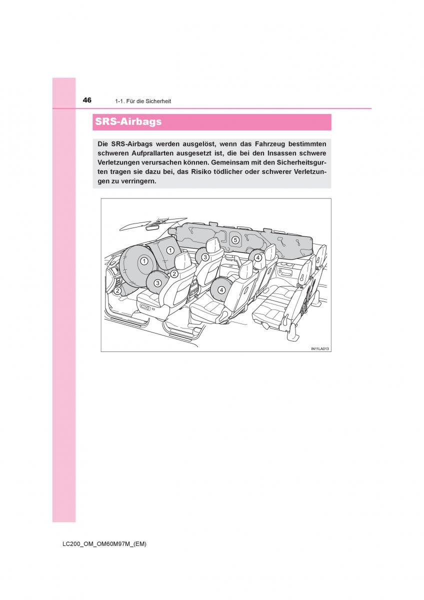 Toyota Land Cruiser J200 Handbuch / page 46