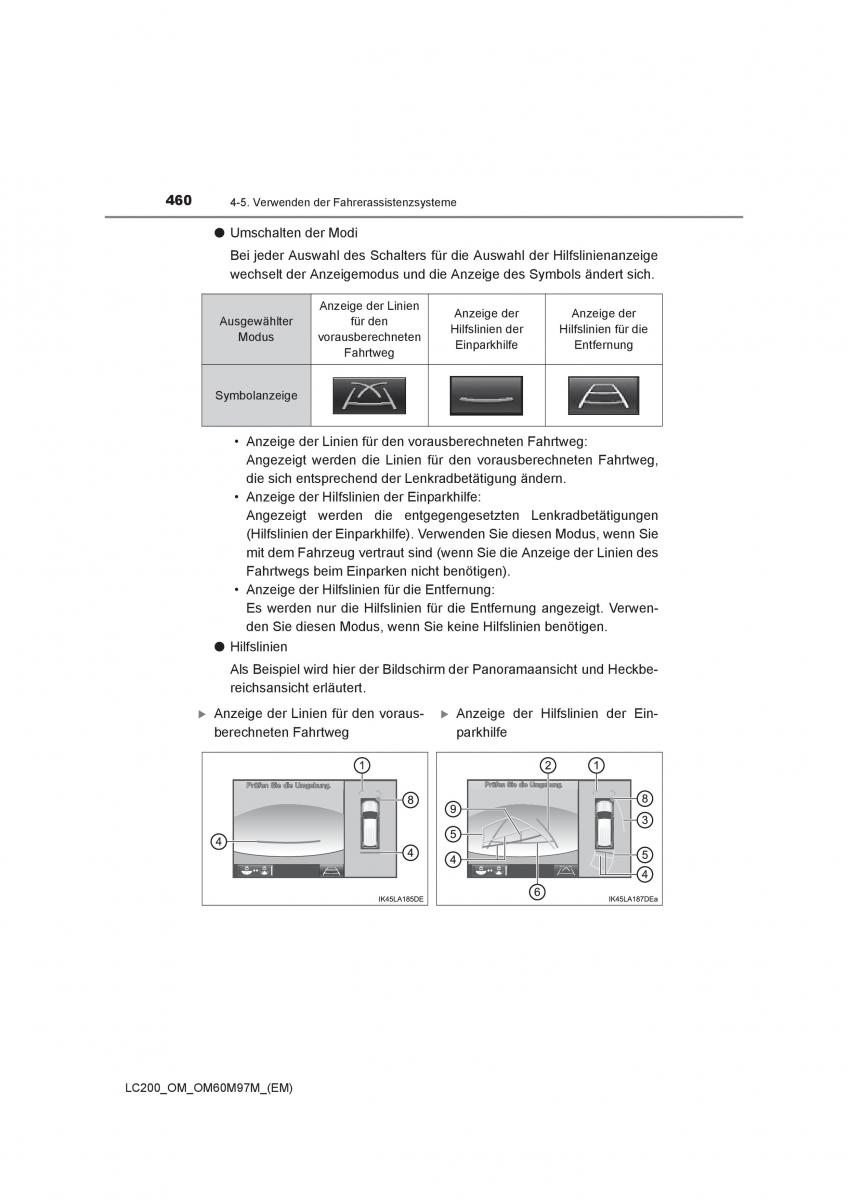 Toyota Land Cruiser J200 Handbuch / page 460