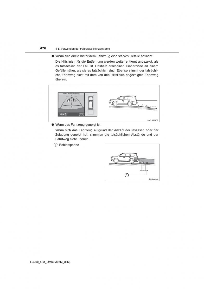 Toyota Land Cruiser J200 Handbuch / page 476