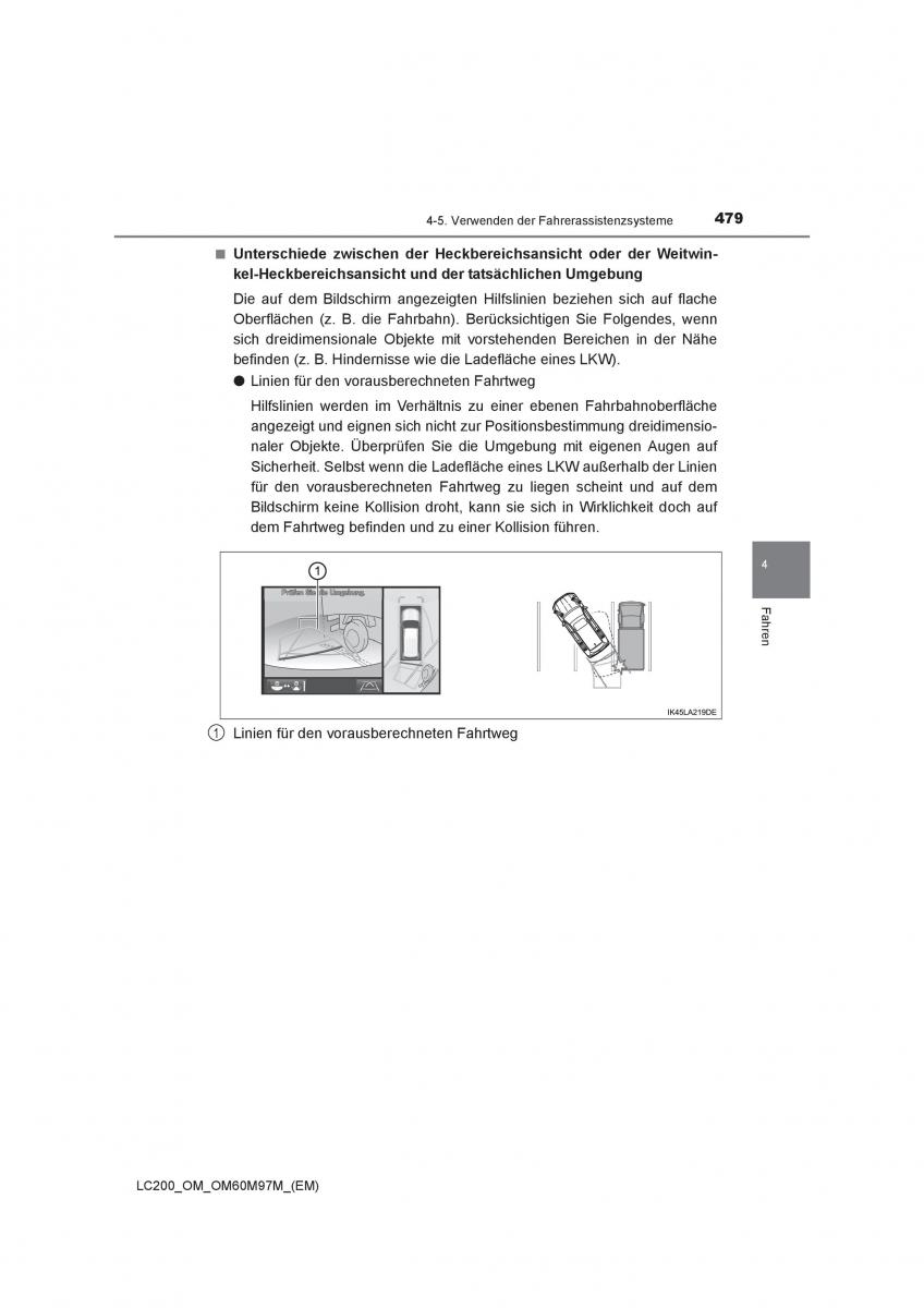 Toyota Land Cruiser J200 Handbuch / page 479