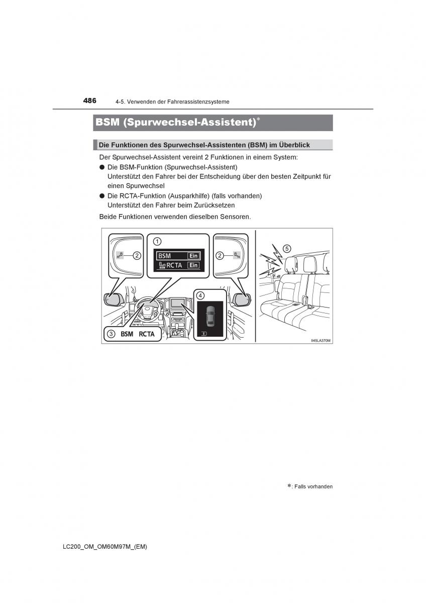 Toyota Land Cruiser J200 Handbuch / page 486