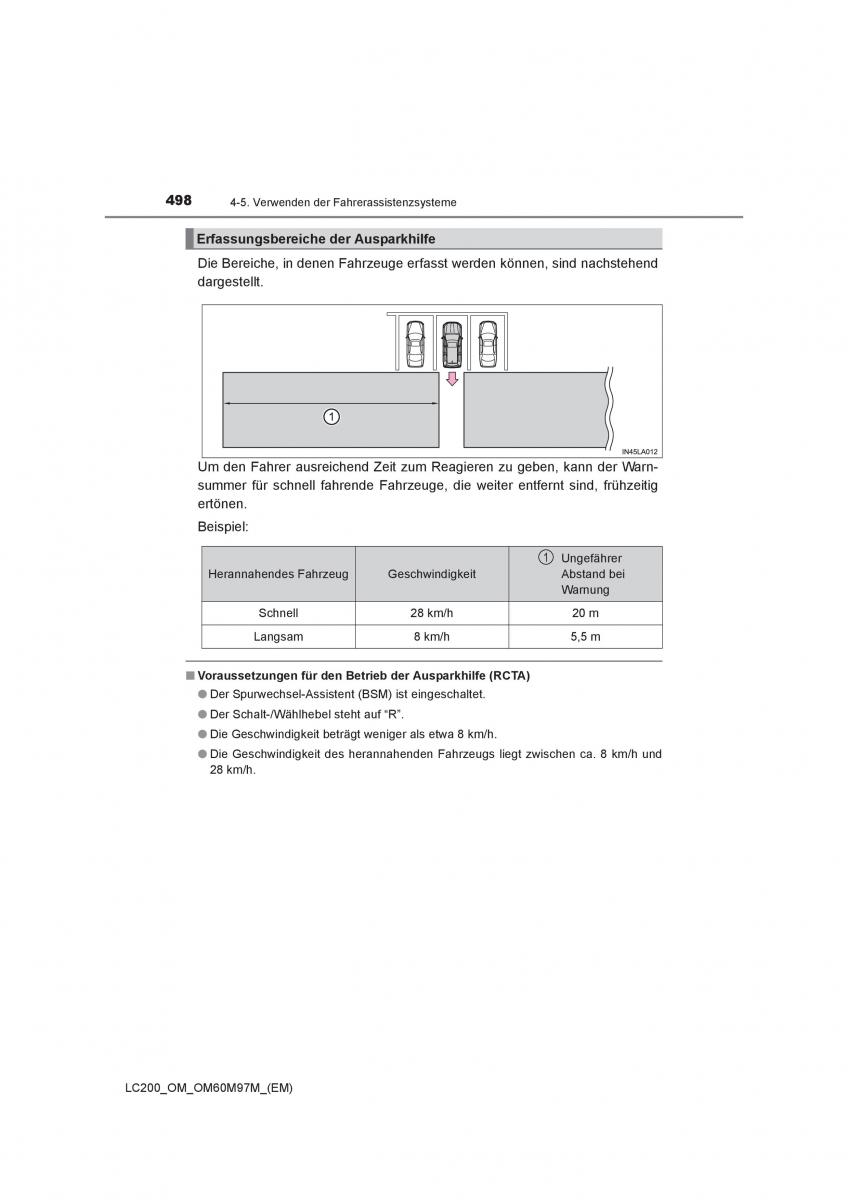 Toyota Land Cruiser J200 Handbuch / page 498