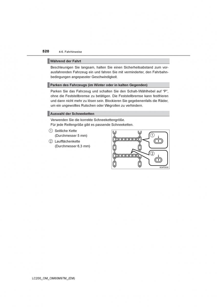 Toyota Land Cruiser J200 Handbuch / page 520