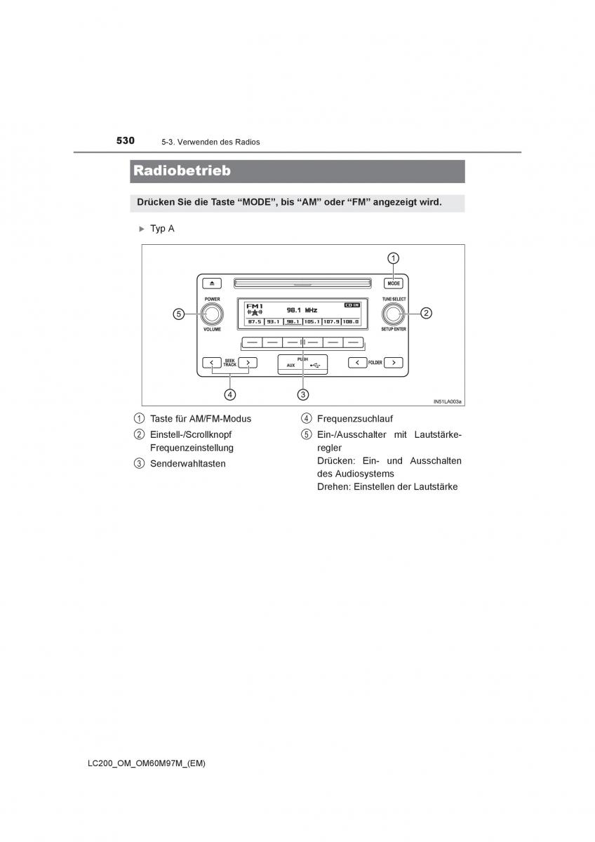 Toyota Land Cruiser J200 Handbuch / page 530