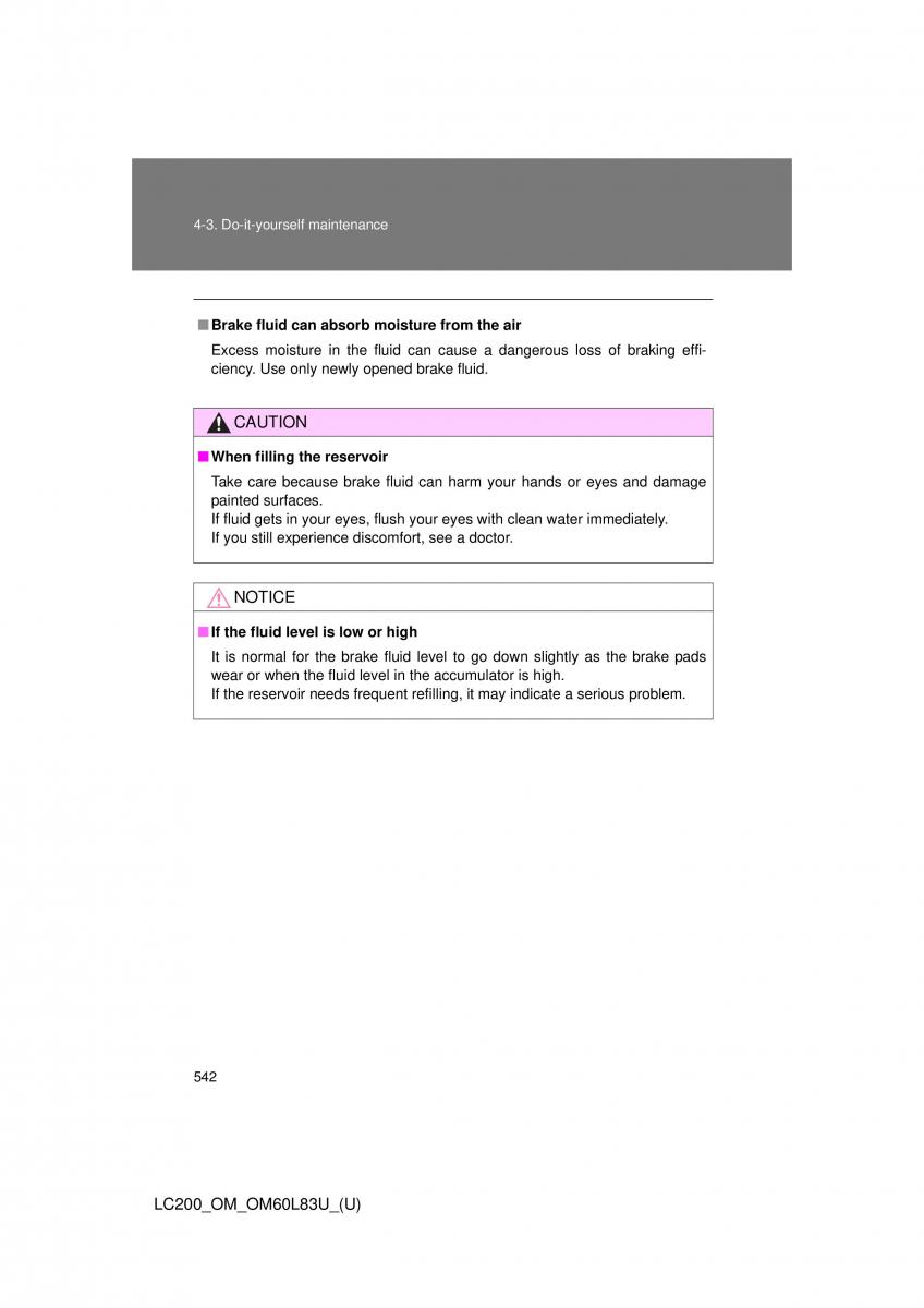 Toyota Land Cruiser J200 owners manual / page 542