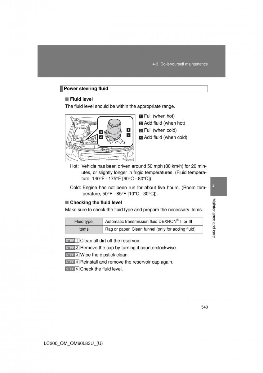 Toyota Land Cruiser J200 owners manual / page 543