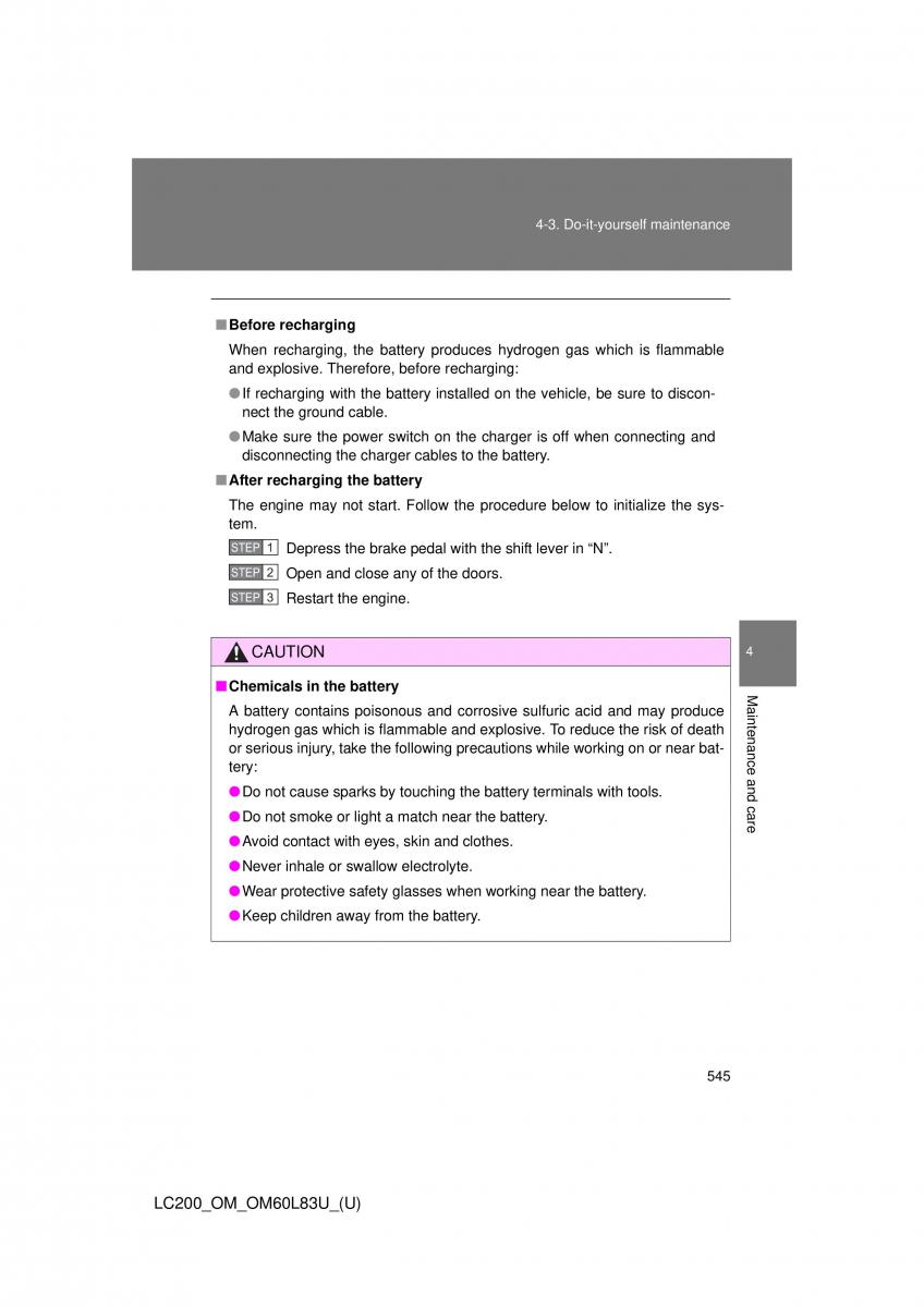 Toyota Land Cruiser J200 owners manual / page 545