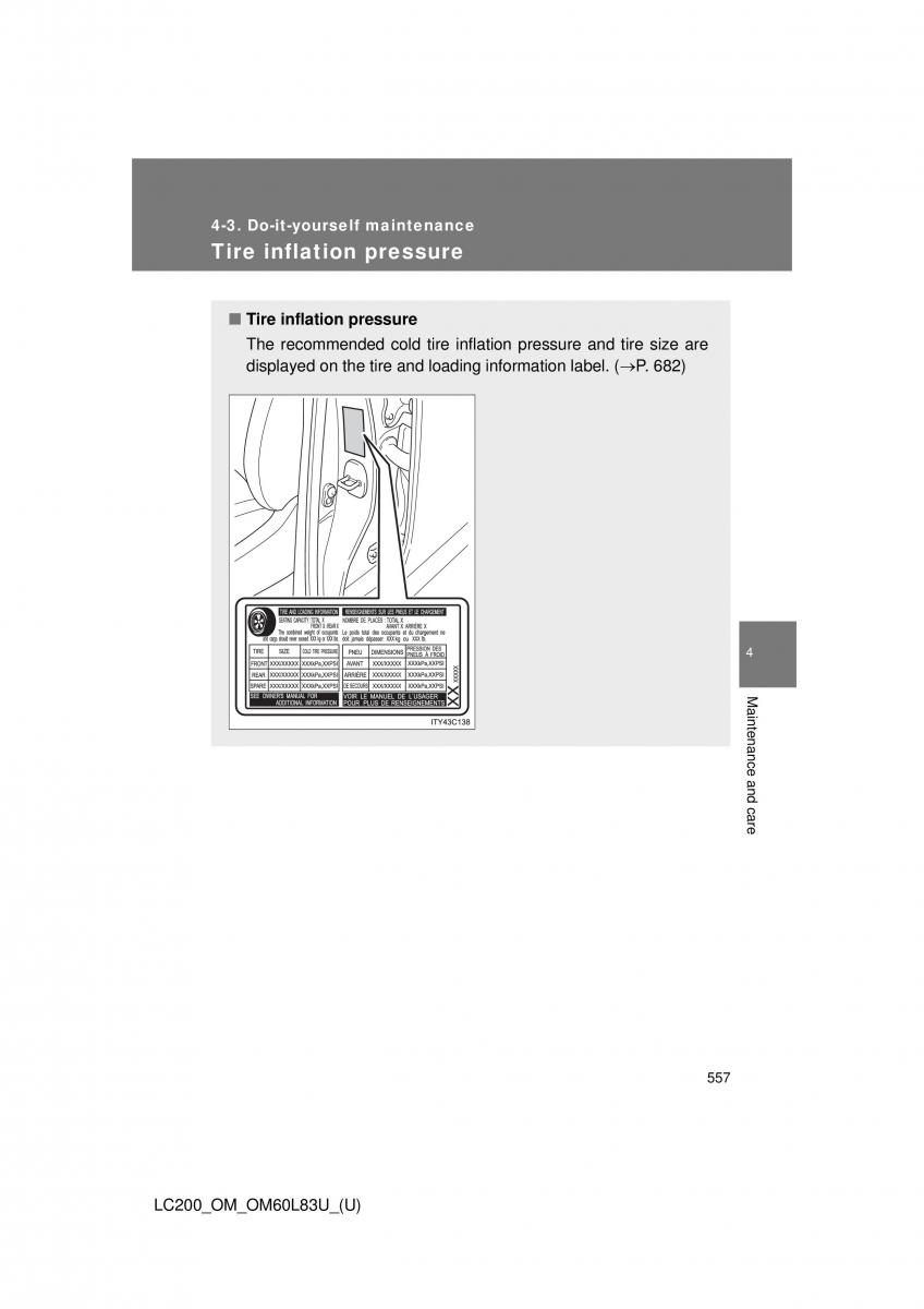 Toyota Land Cruiser J200 owners manual / page 557