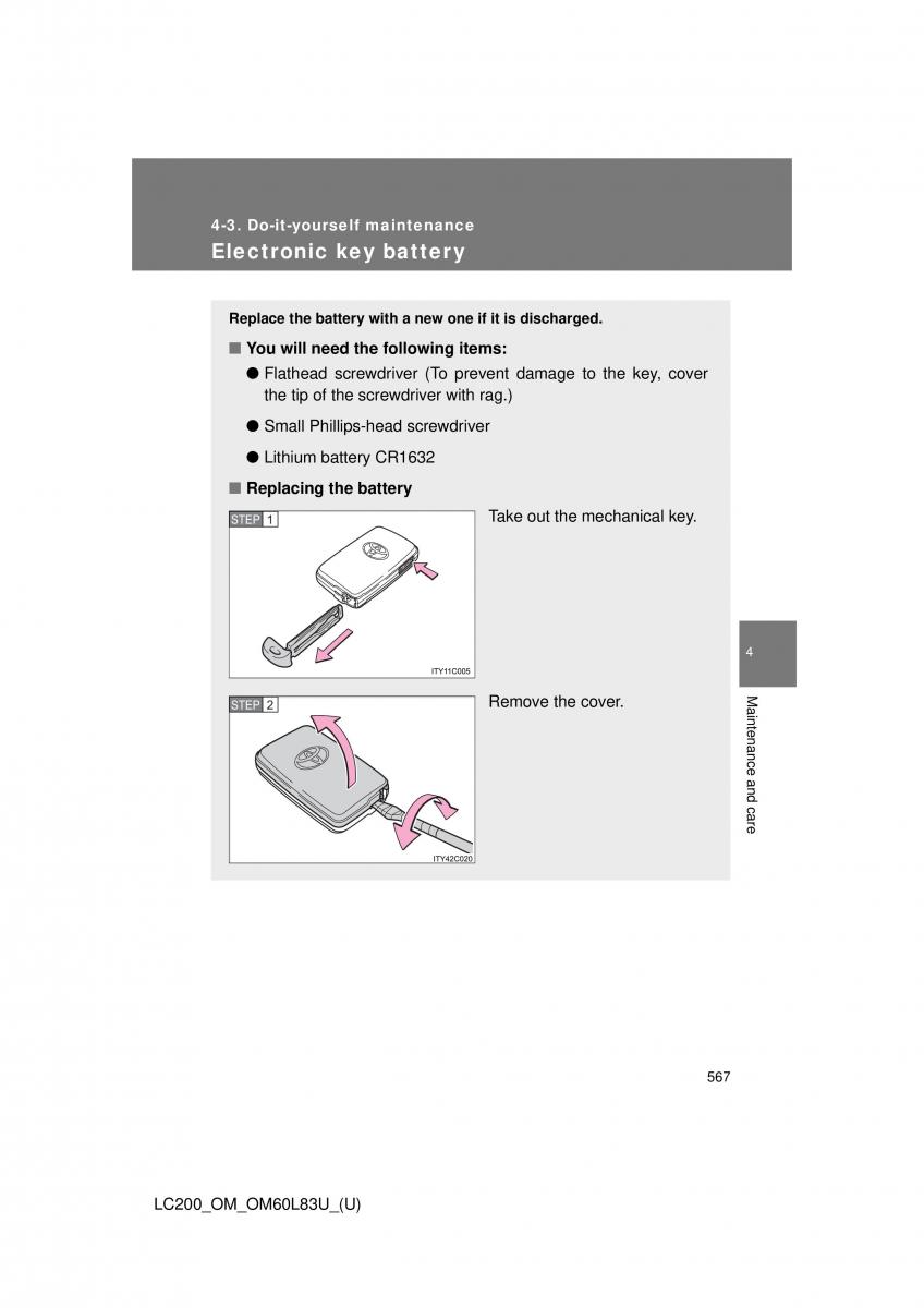 Toyota Land Cruiser J200 owners manual / page 567