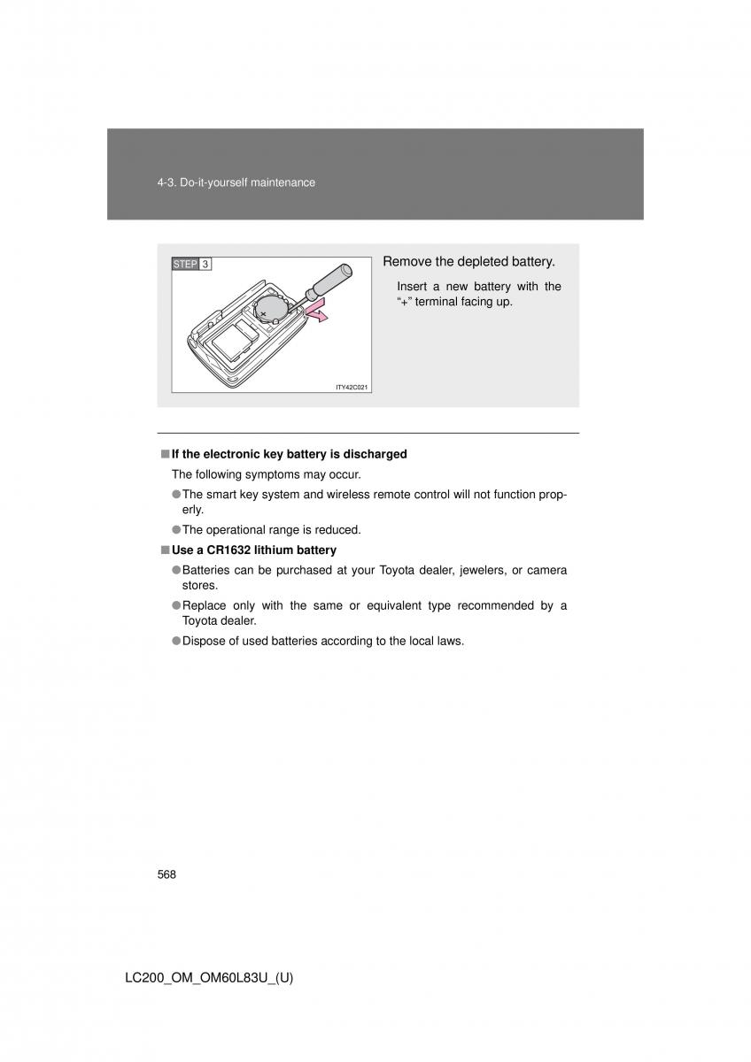 Toyota Land Cruiser J200 owners manual / page 568