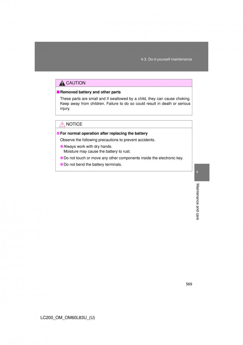 Toyota Land Cruiser J200 owners manual / page 569