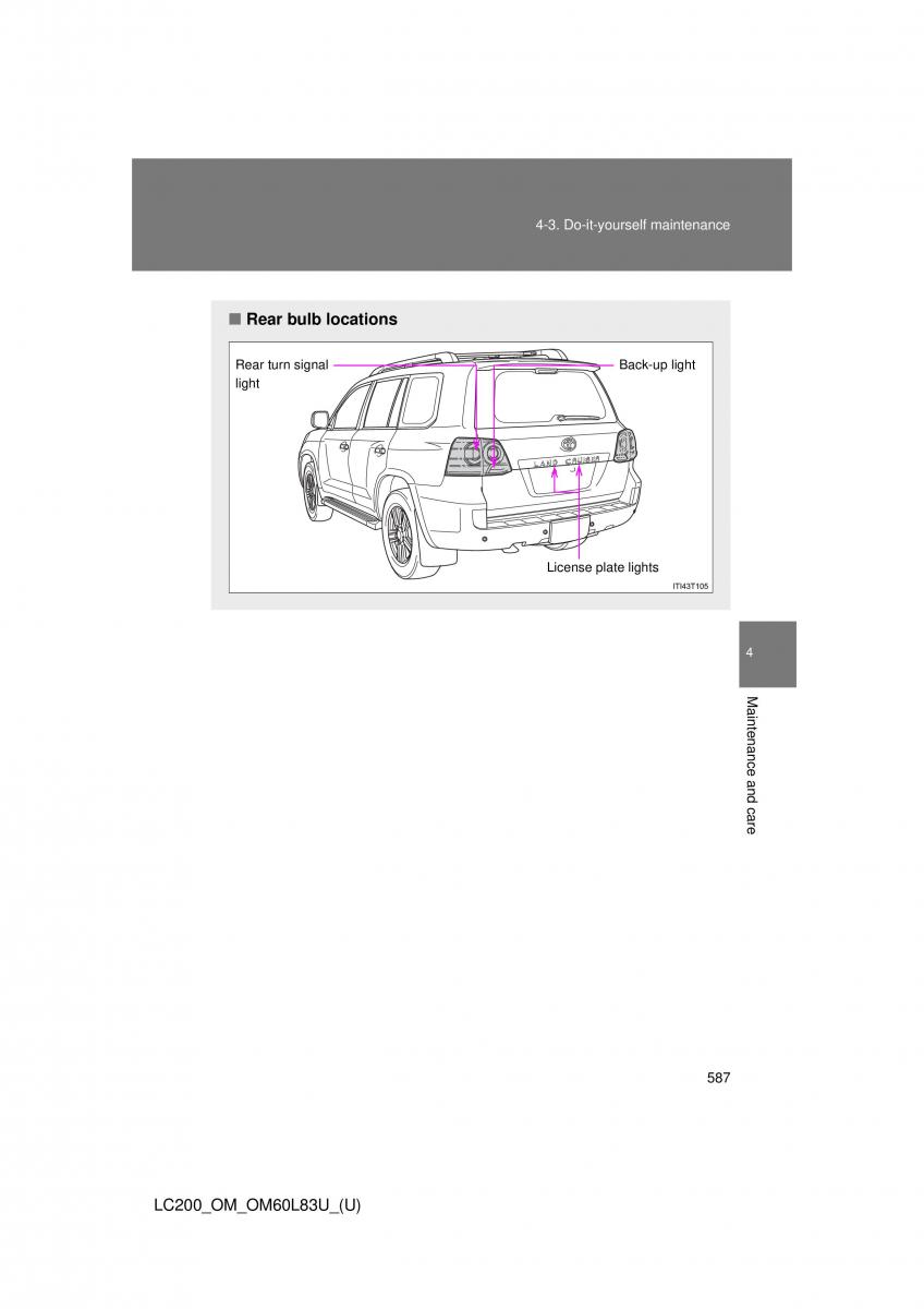 Toyota Land Cruiser J200 owners manual / page 587