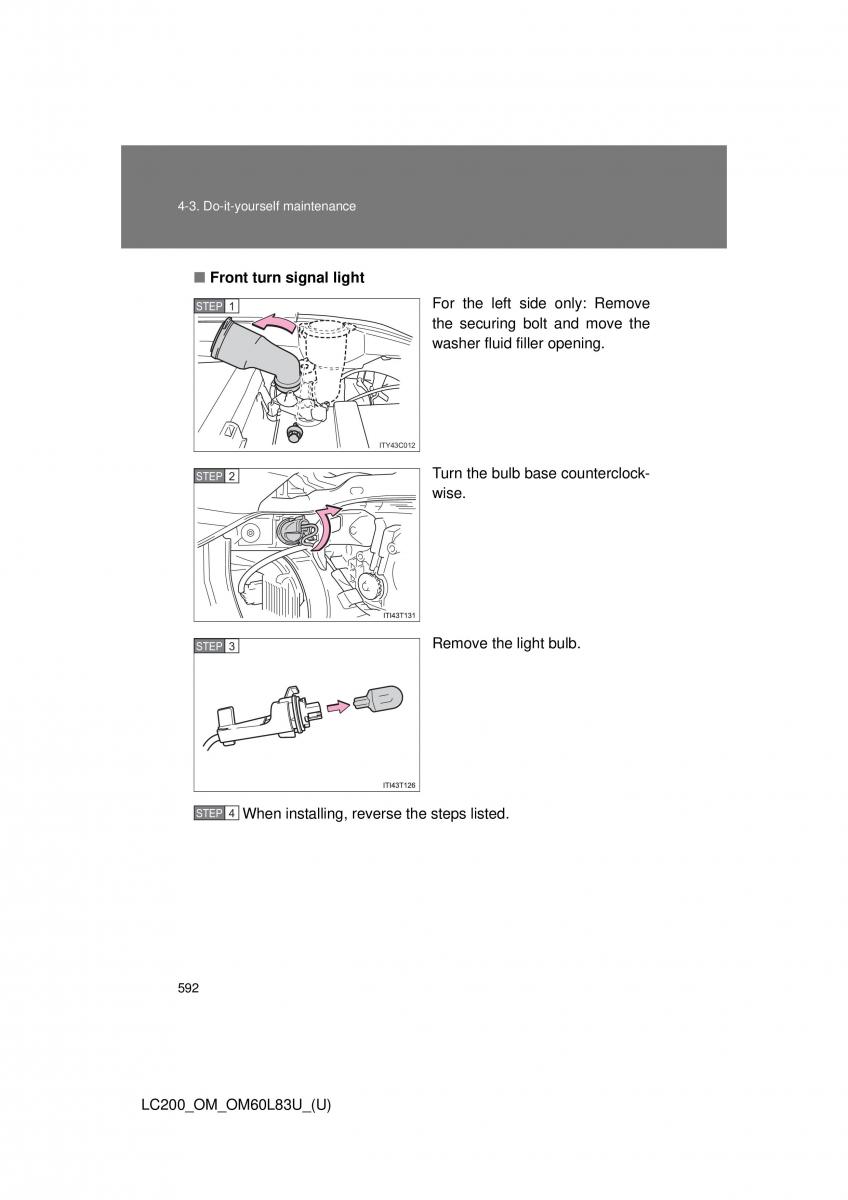 Toyota Land Cruiser J200 owners manual / page 592