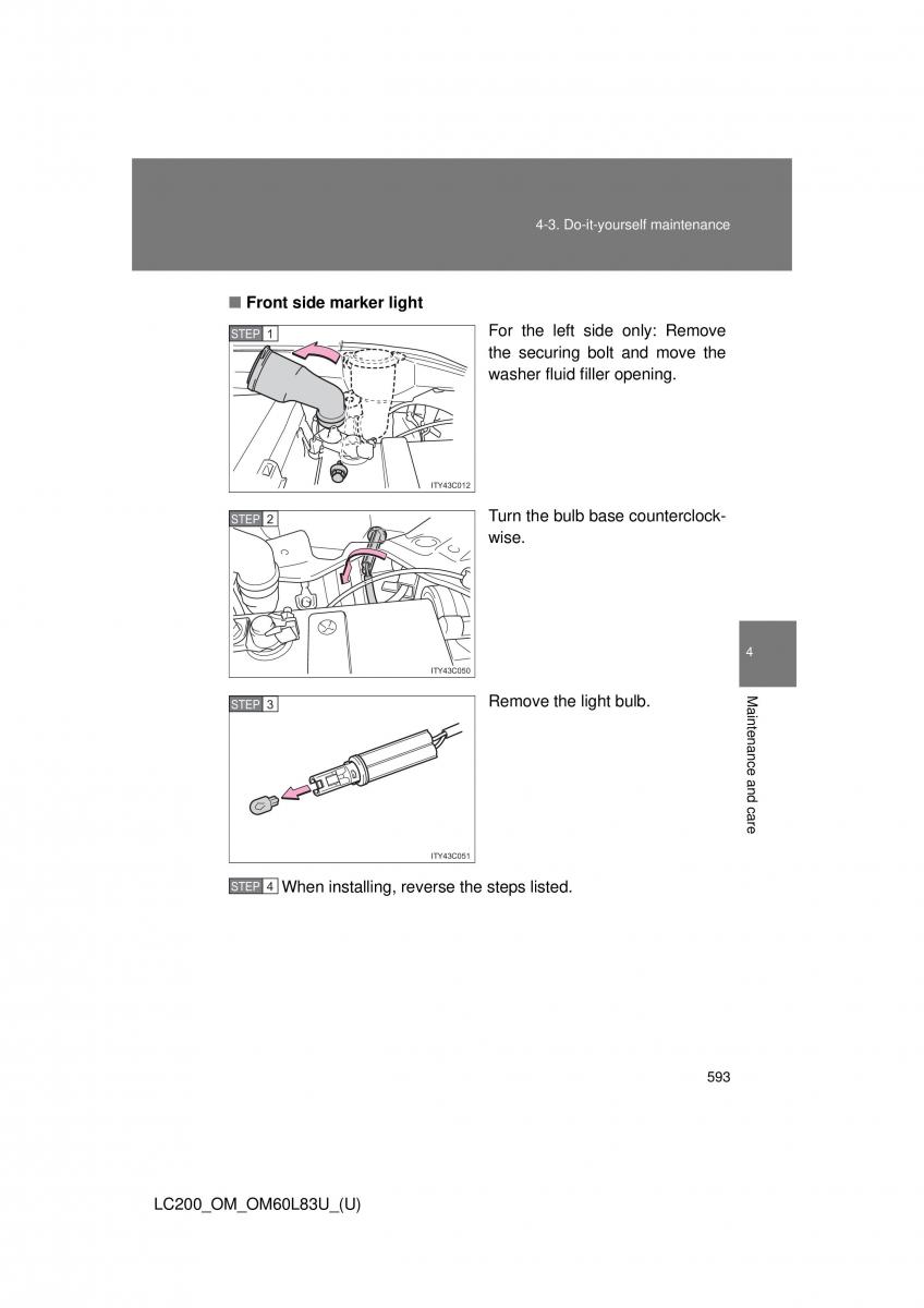 Toyota Land Cruiser J200 owners manual / page 593