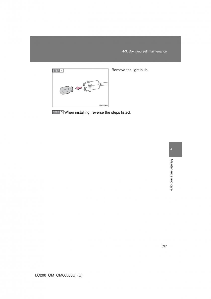 Toyota Land Cruiser J200 owners manual / page 597