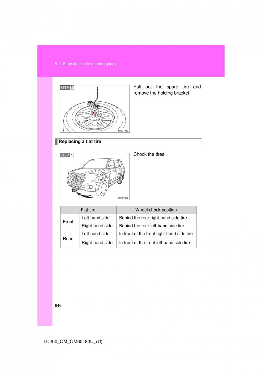 Toyota Land Cruiser J200 owners manual / page 646