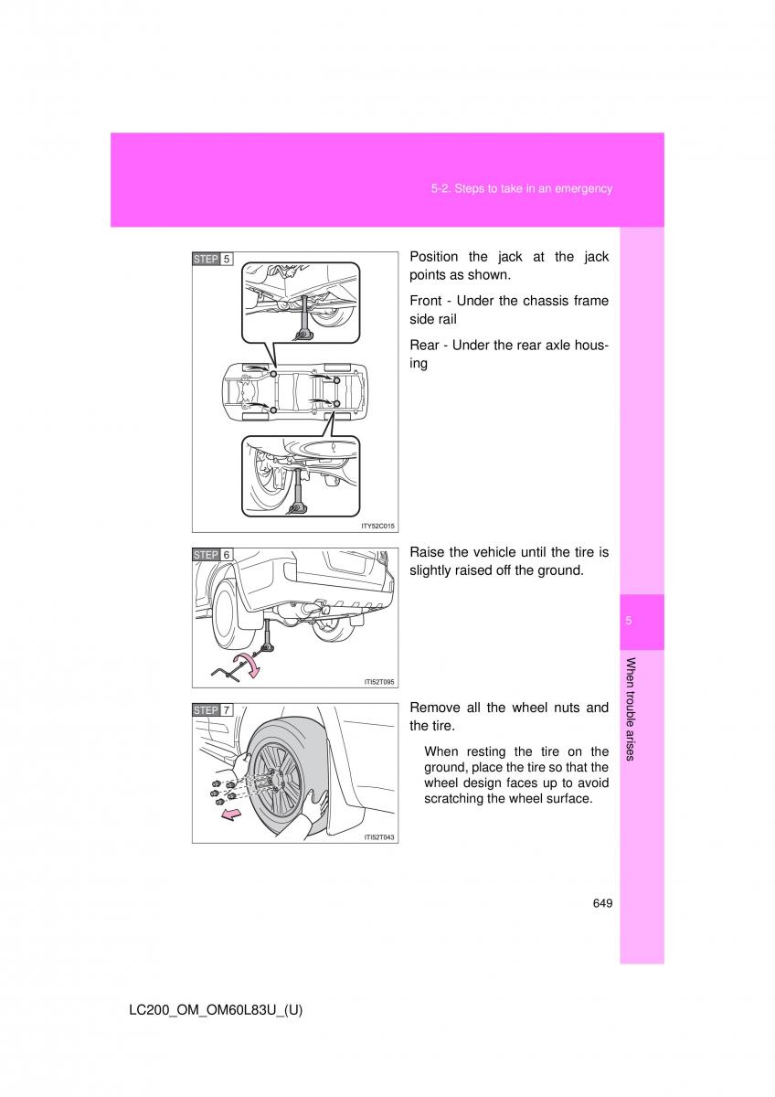 Toyota Land Cruiser J200 owners manual / page 649